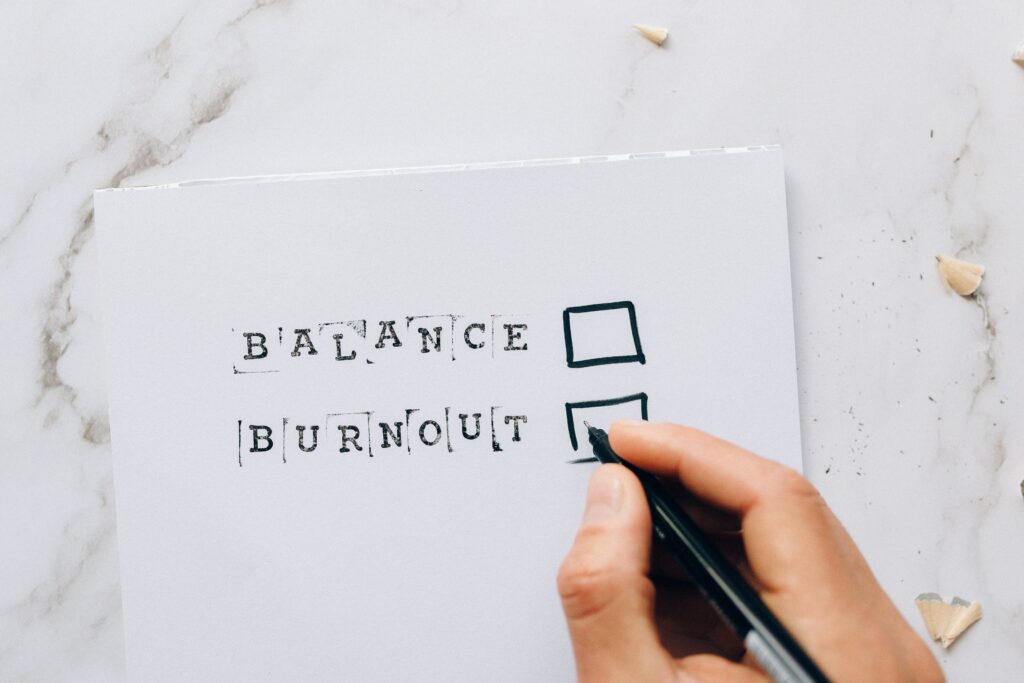 The risk of burnout